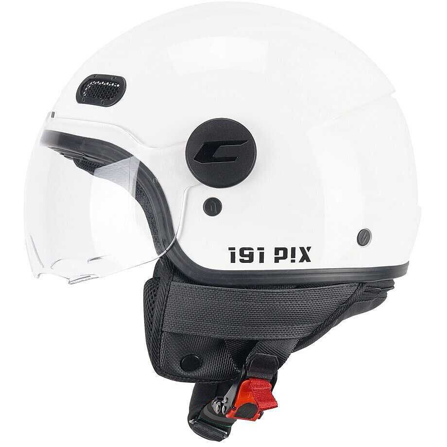 Casco Moto Jet CGM 191A PIX MONO Bianco sagomata