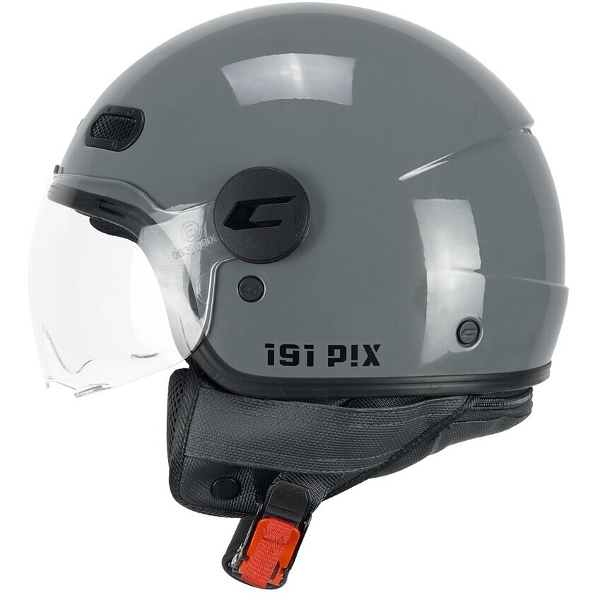 Casco Moto Jet CGM 191A PIX MONO Grigio sagomata
