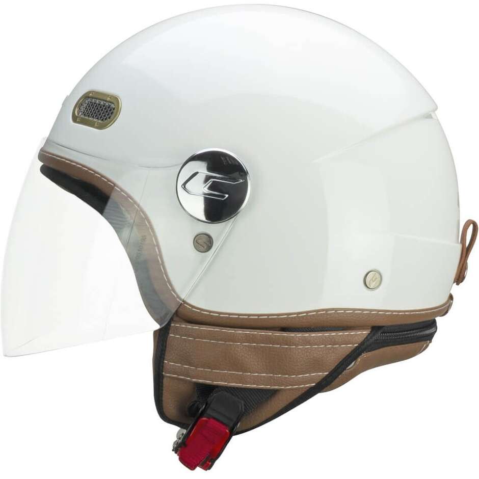 Casco Moto Jet CGM 191I PIX IT Verde Bianco Rosso lunga