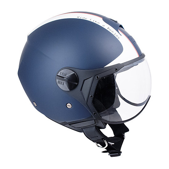 Casco Demi Jet CGM 107A Florence Con Visiera Sagomata – Leggero, Compatto, Con Sistema Di Aerazione