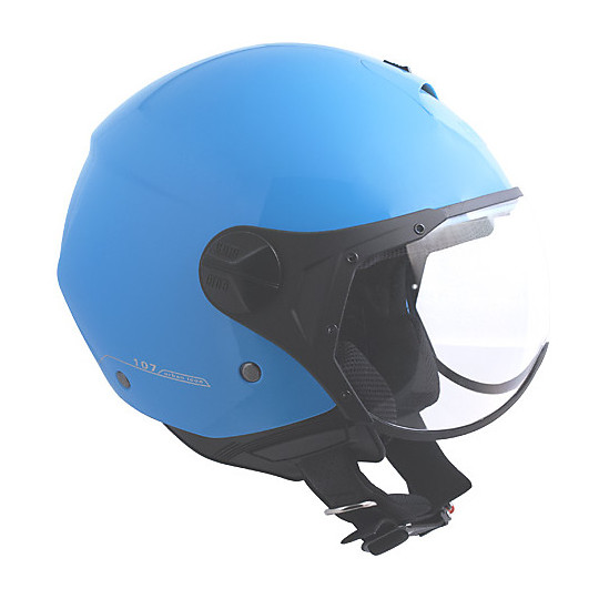 Casco Jet Con Visiera Per Scooter E Moto – Traspirante, In ABS, Per Adulti E Adolescenti, Circonferenza Testa Max 65 Cm, Certificazione 3C
