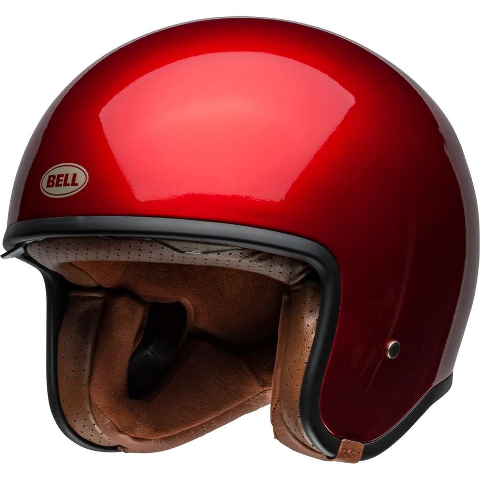 Casco Moto Jet Custom Bell TX501 Rosso Candy