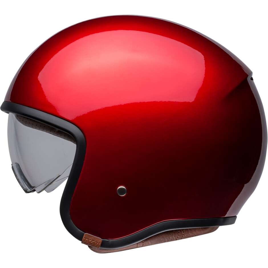 Casco Moto Jet Custom Bell TX501 Rosso Candy