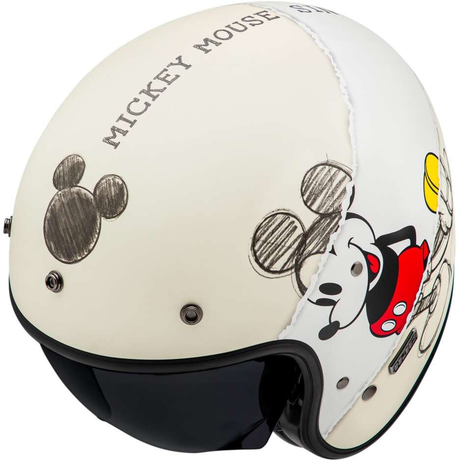 Casco Moto Jet Custom Hjc V31 DISNEY MICKEY SKETCH MC1SF