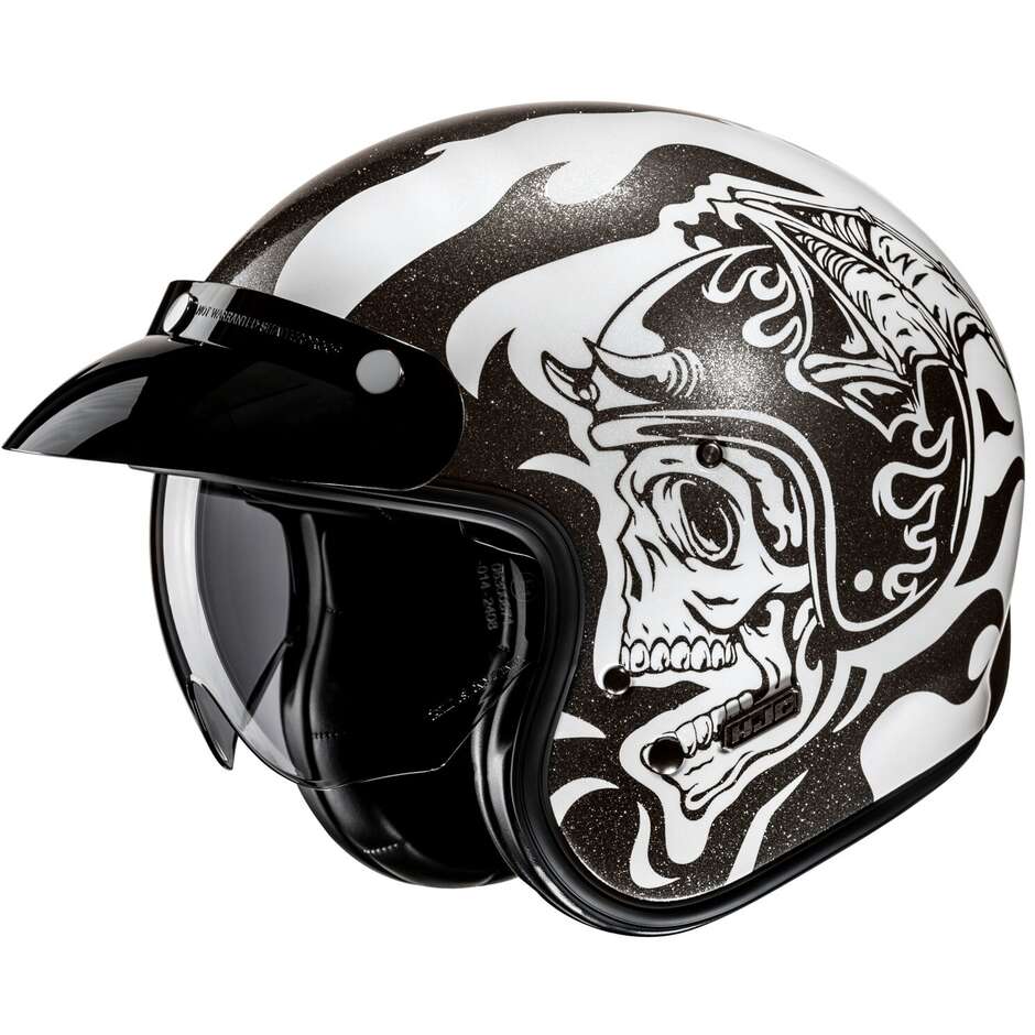 Casco Moto Jet Custom Hjc V31 FLAME MC5