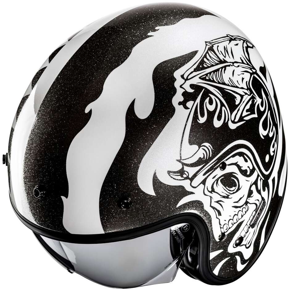 Casco Moto Jet Custom Hjc V31 FLAME MC5