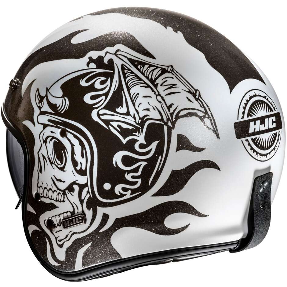 Casco Moto Jet Custom Hjc V31 FLAME MC5