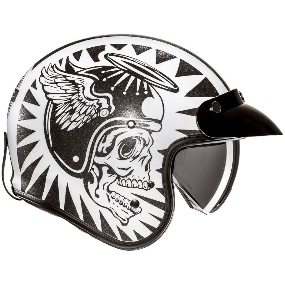 Casco Moto Jet Custom Hjc V31 FLAME MC5