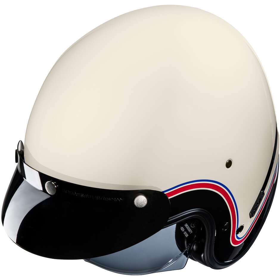 Casco Moto Jet Custom Hjc V31 NOVA MC21 Blu Rosso