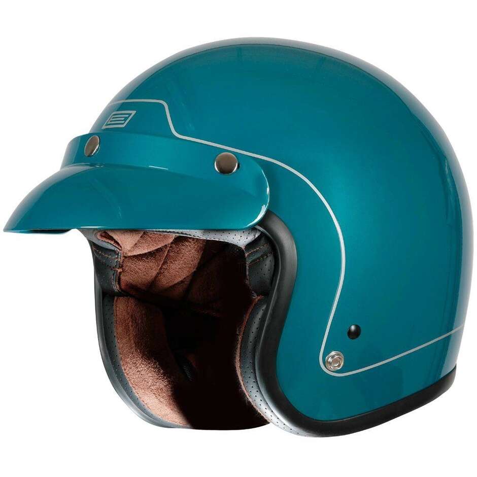 Casco Moto Jet Custom Origine PRIMO PLAIN Turchese
