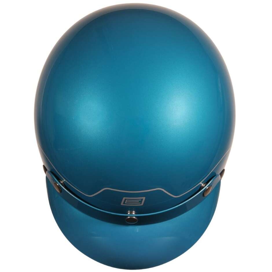 Casco Moto Jet Custom Origine PRIMO PLAIN Turchese