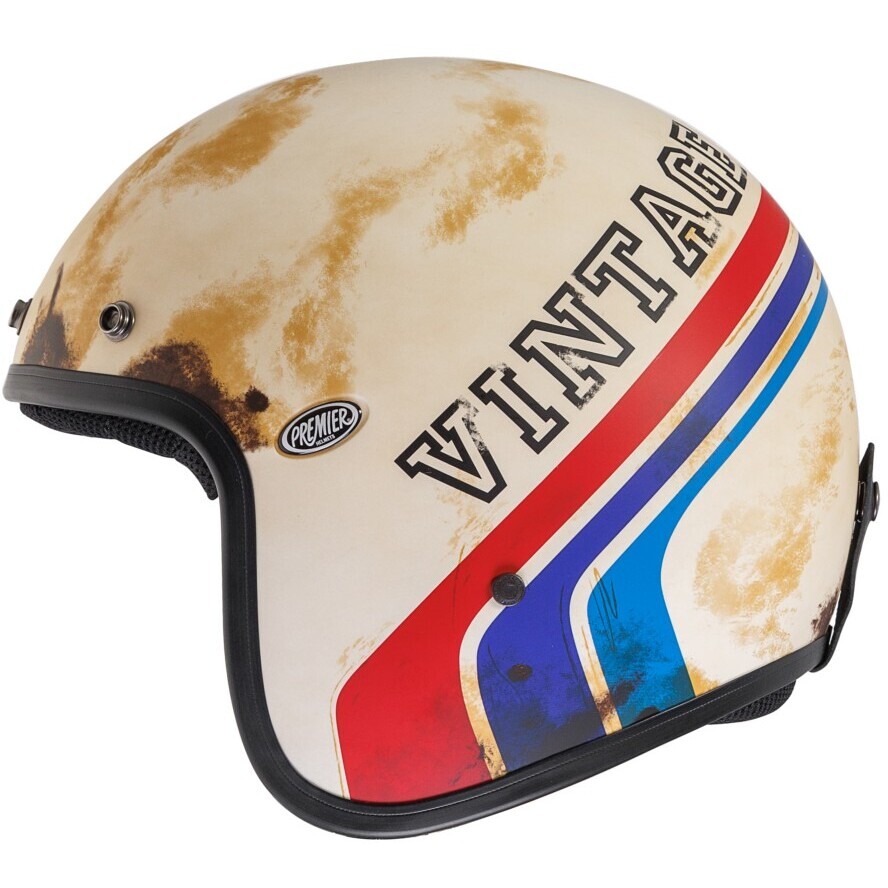 Casco Moto Jet Custom Premier   CLASSIC BTR12BM
