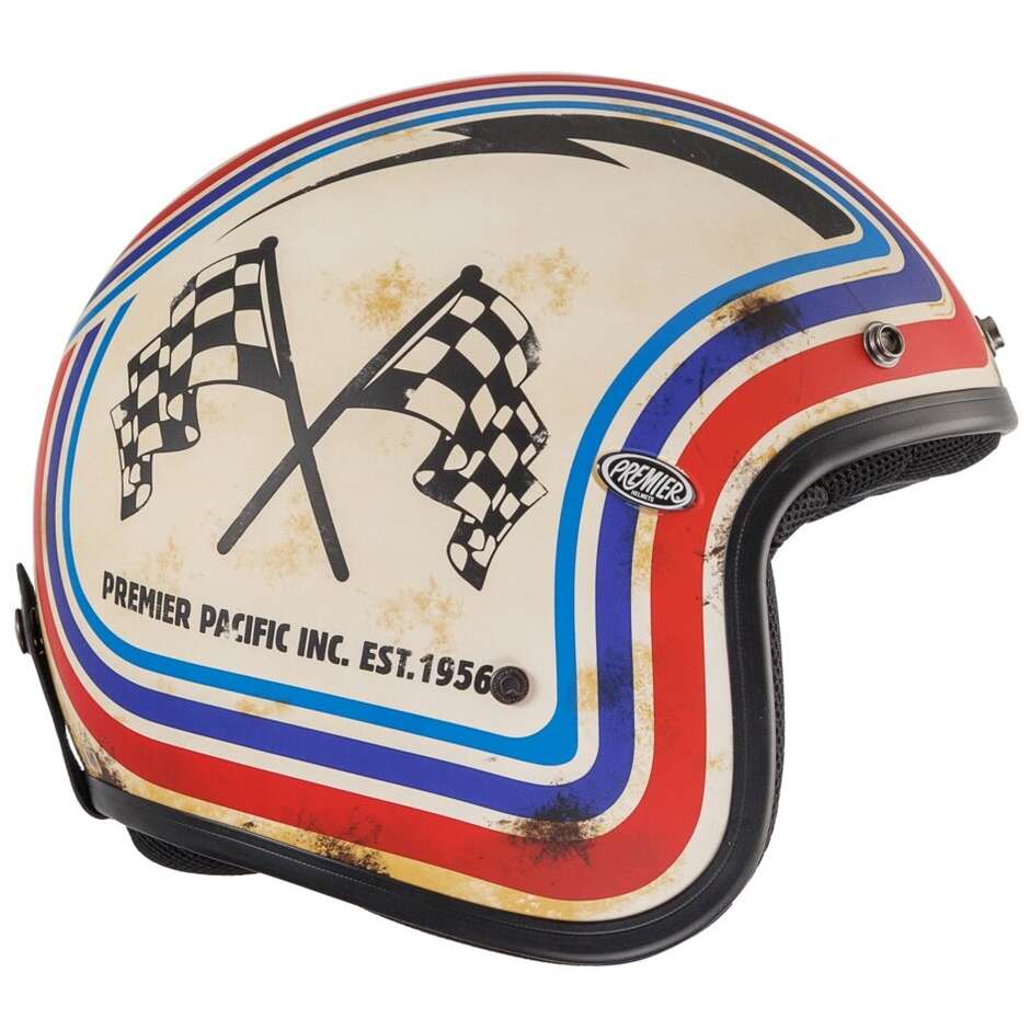 Casco Moto Jet Custom Premier   CLASSIC BTR12BM