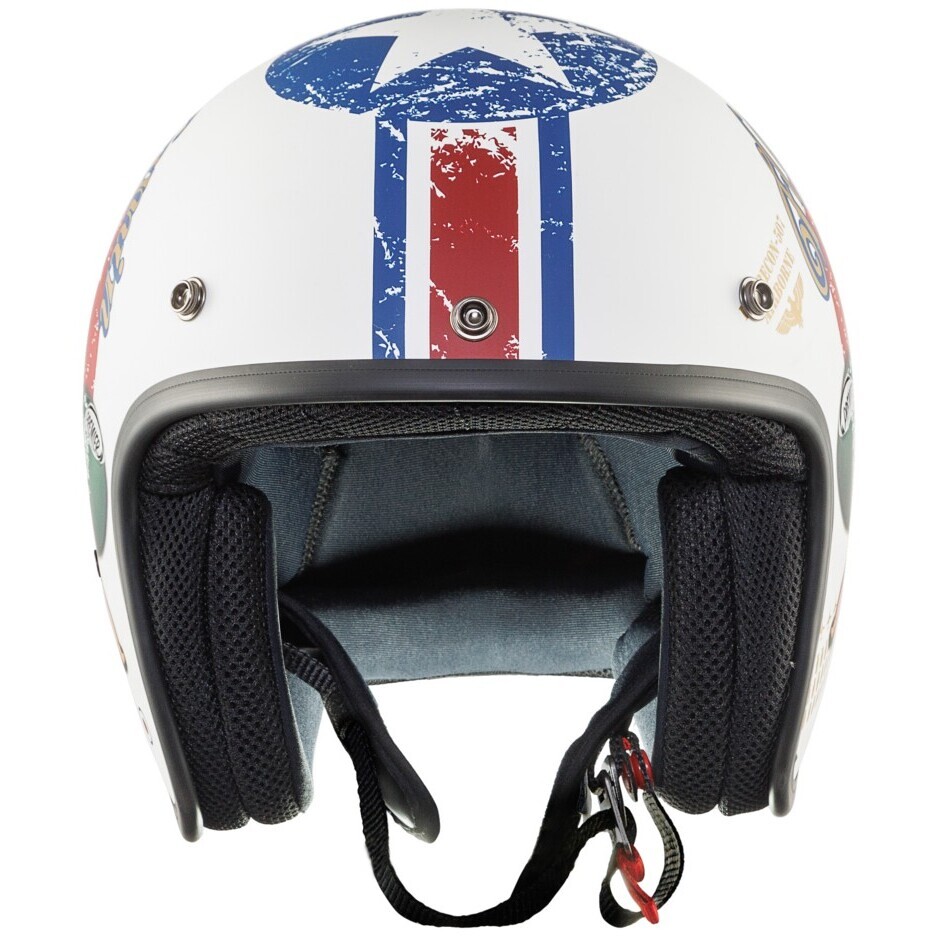 Casco Moto Jet Custom Premier   CLASSIC PIN UP 8 BM
