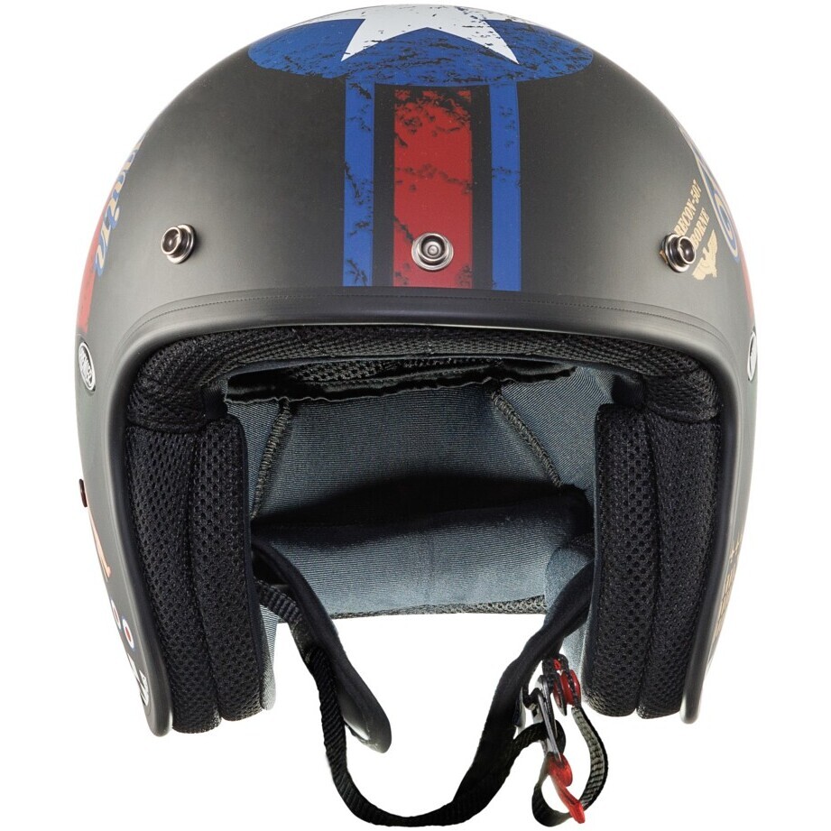 Casco Moto Jet Custom Premier   CLASSIC PIN UP 9 BM