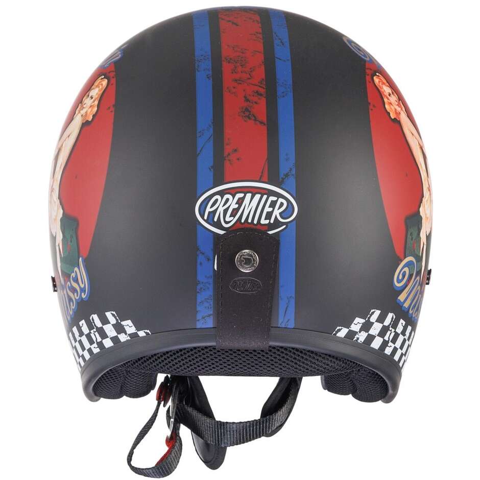 Casco Moto Jet Custom Premier   CLASSIC PIN UP 9 BM
