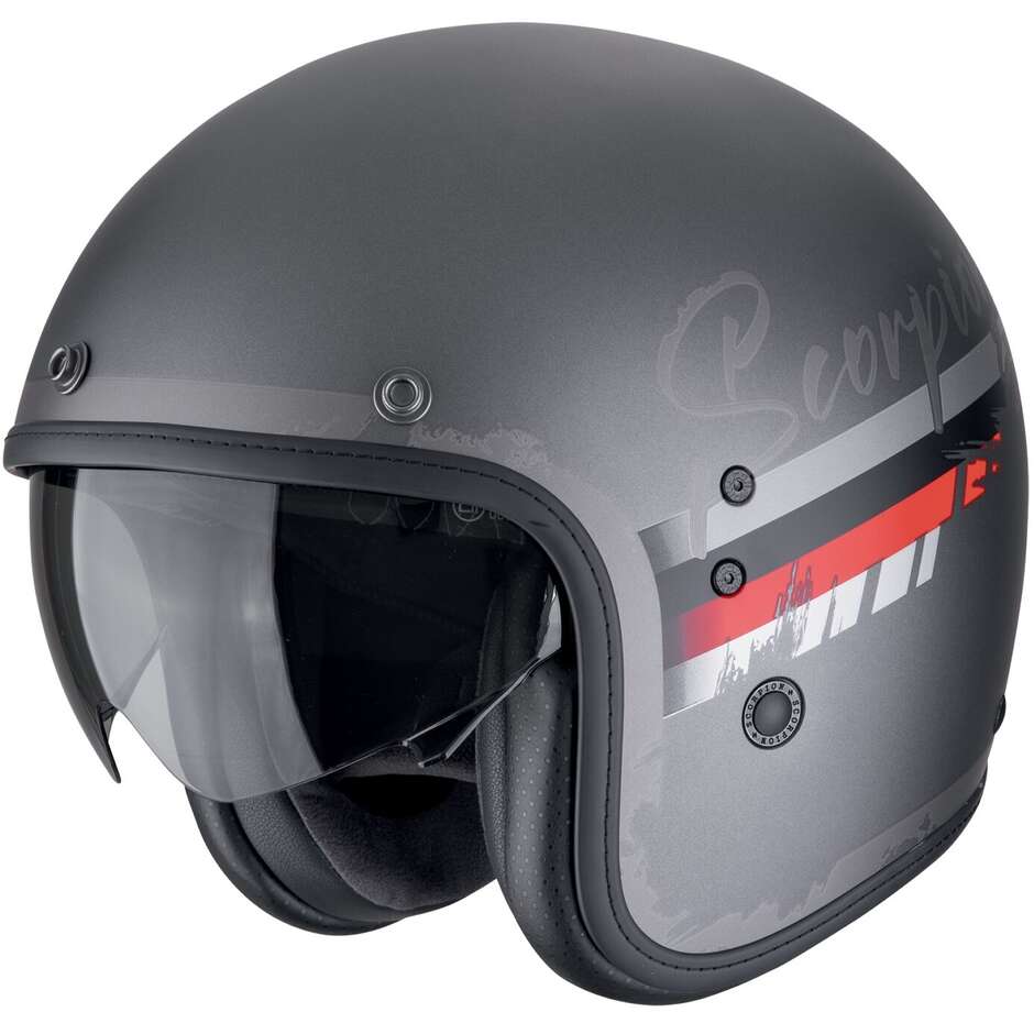 Casco Moto Jet Custom BELFAST EVO ADONIS Argento op taglia 2X