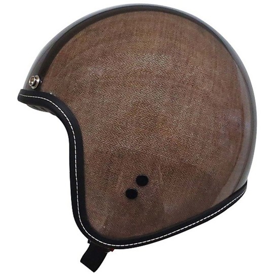 Casco Moto Jet DIESEL AGV OLD-JACK Herringbone Brown