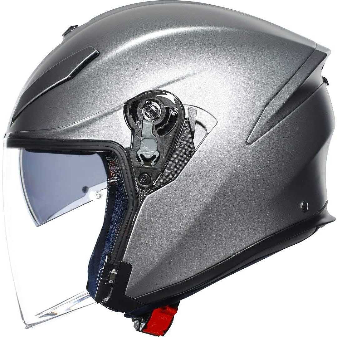 Casco Moto Jet Doppia Visiera AGV K-5 Jet Mono Grigio Opaco Vendita Online  - Outletmoto.eu