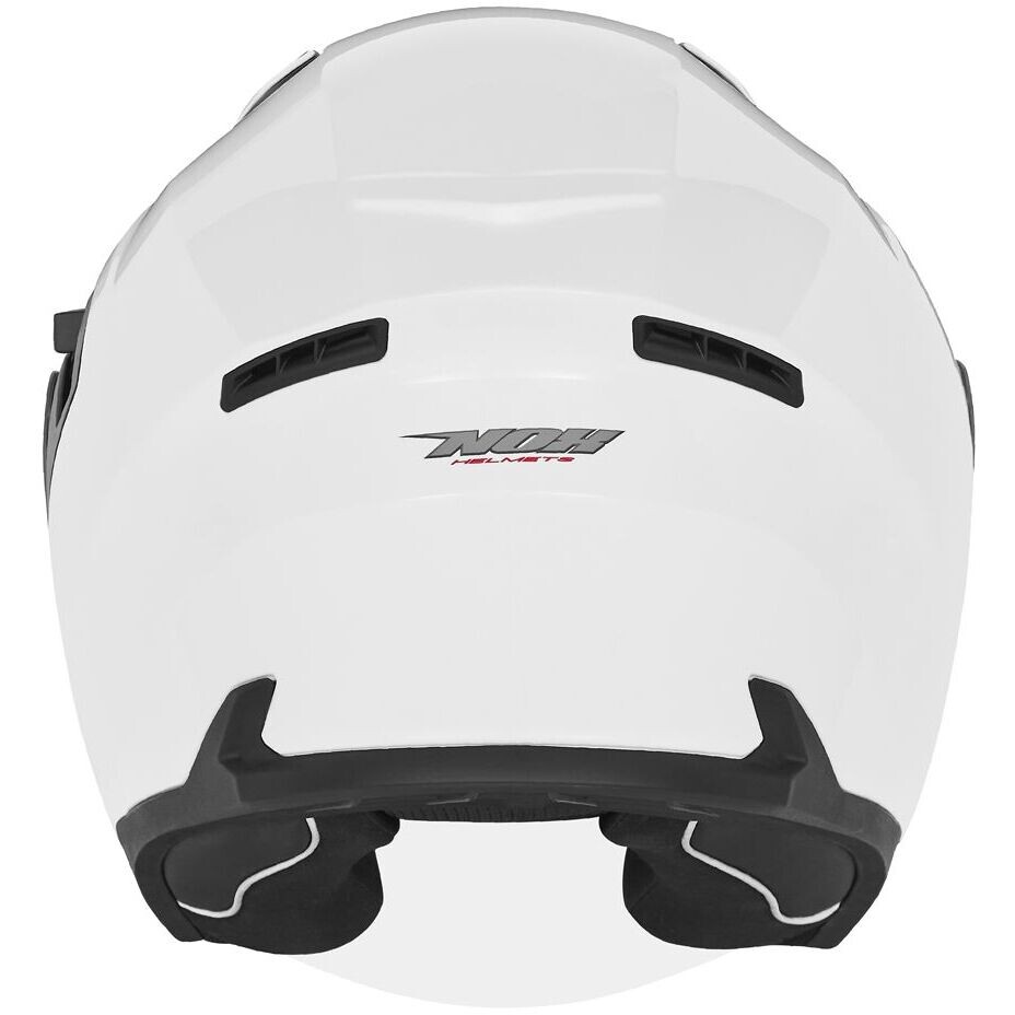 Casco Moto Jet Doppia Visiera Nox N130 Bianco