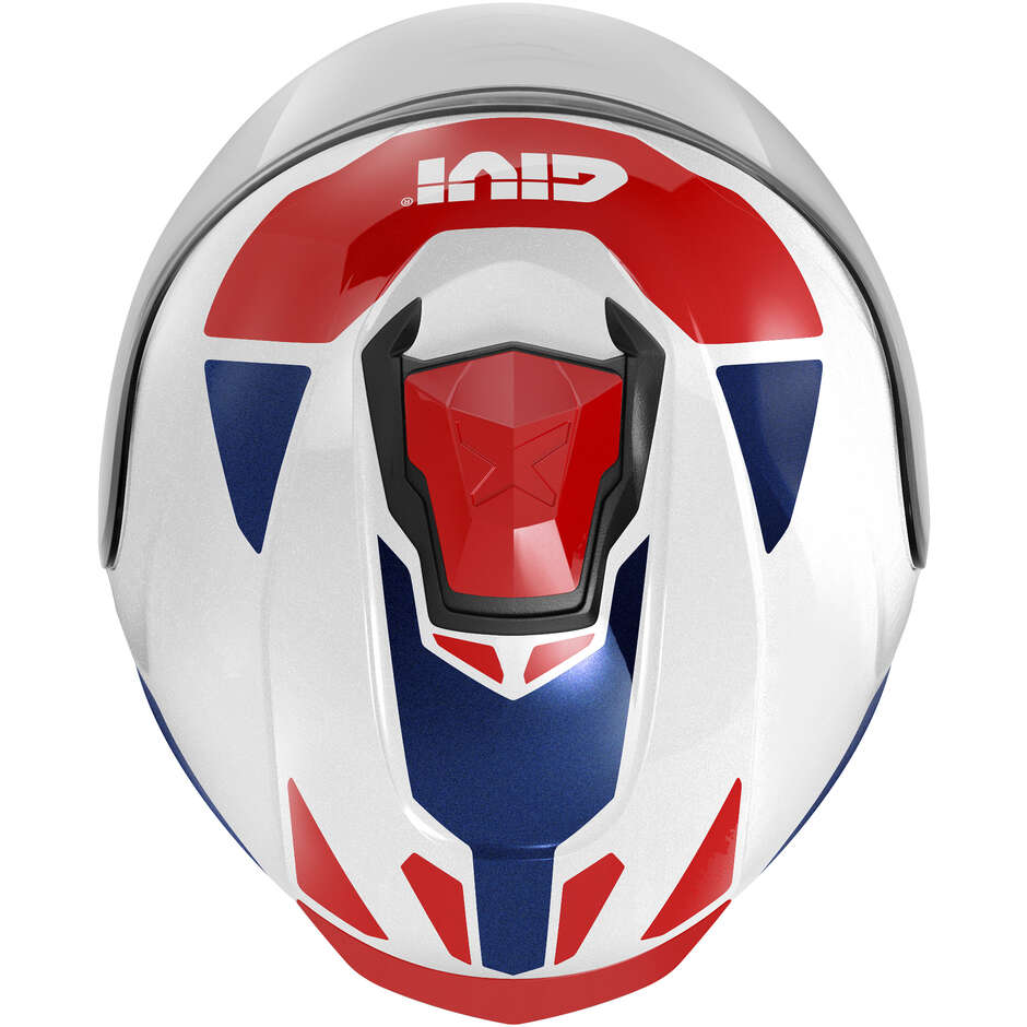 Casco moto Jet Givi X.25 TARGET Bianco Blu Rosso