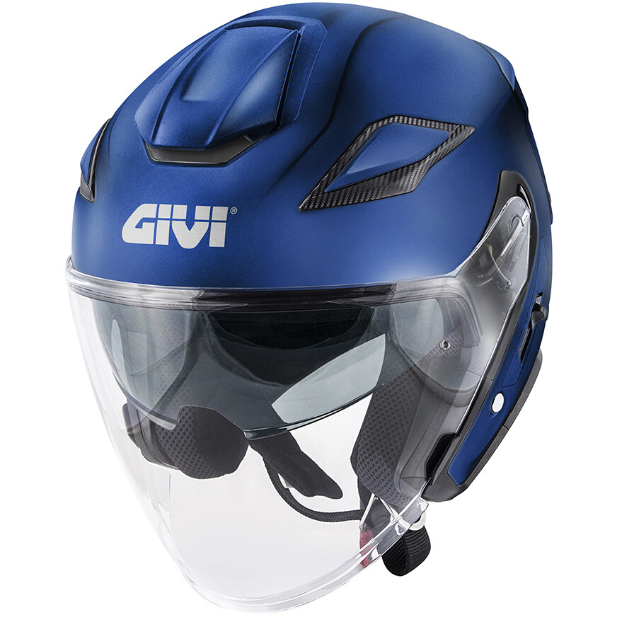 Casco Moto Jet Givi X29 FIBRA Blu Opaco