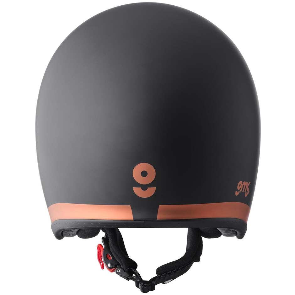 Casco Moto Jet GMS Ride nero opaco bronzo