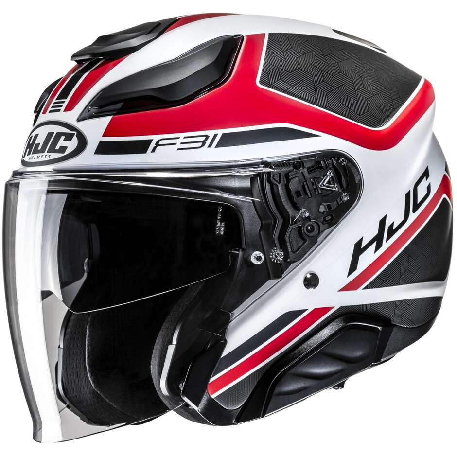Casco Taglia L Casco Moto Jet HJC I31 Pearl White Taglia L Con