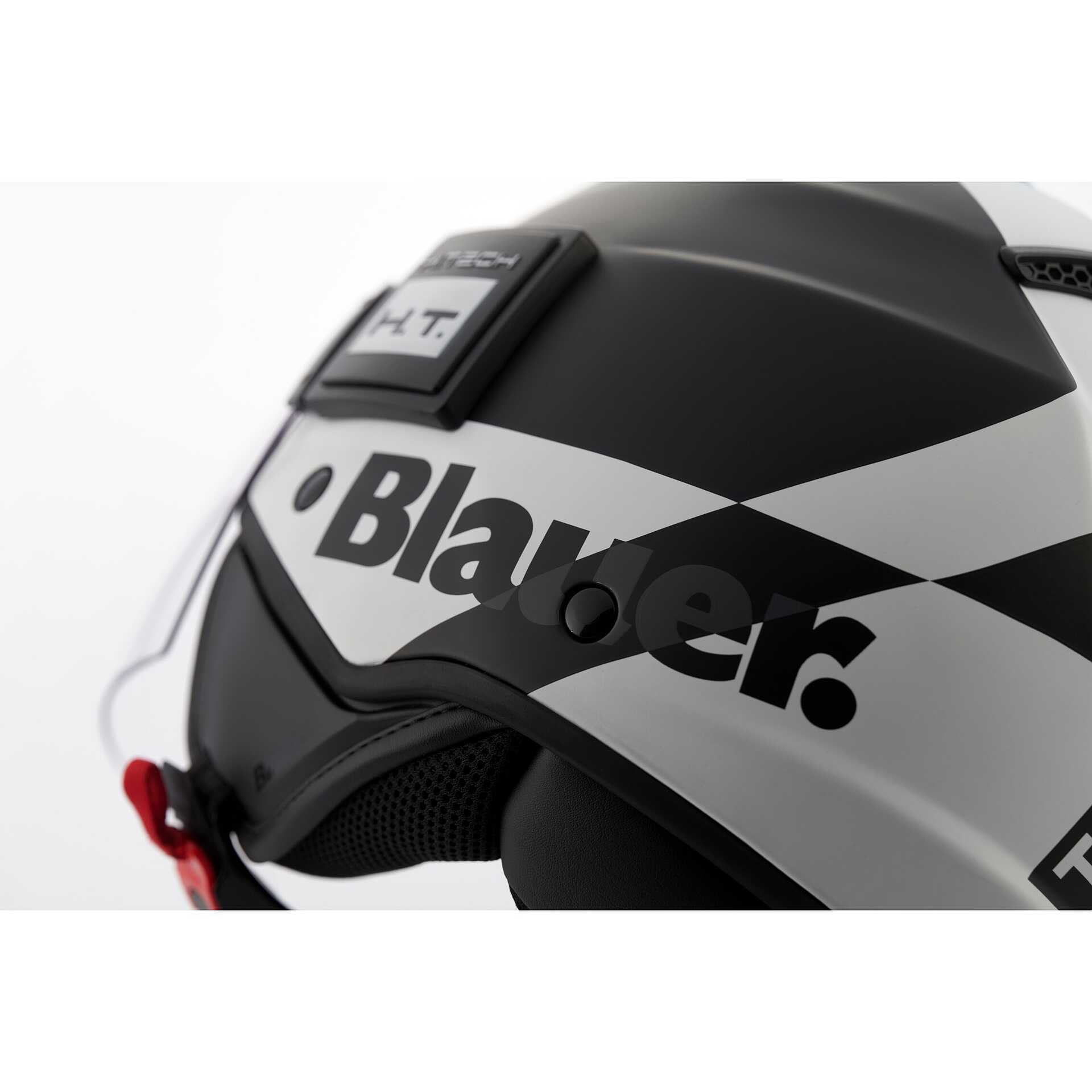 BLAUER CASCO REAL GRAFICA B BLACK MATT/TITANIUM/WHITE L : : Auto e  Moto