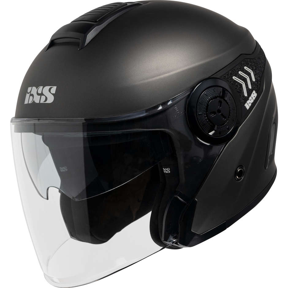 Casco Moto Jet Ixs 100 1.0 Grigio Opaco