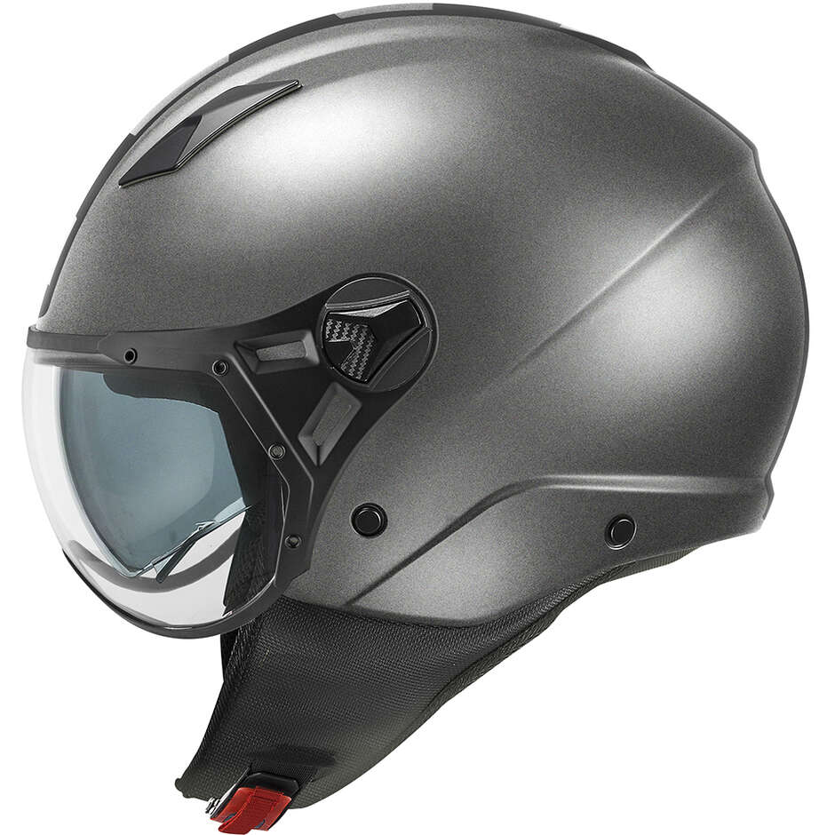 Casco Moto Jet Kappa KV57 STRIKER Titanio Opaco Nero