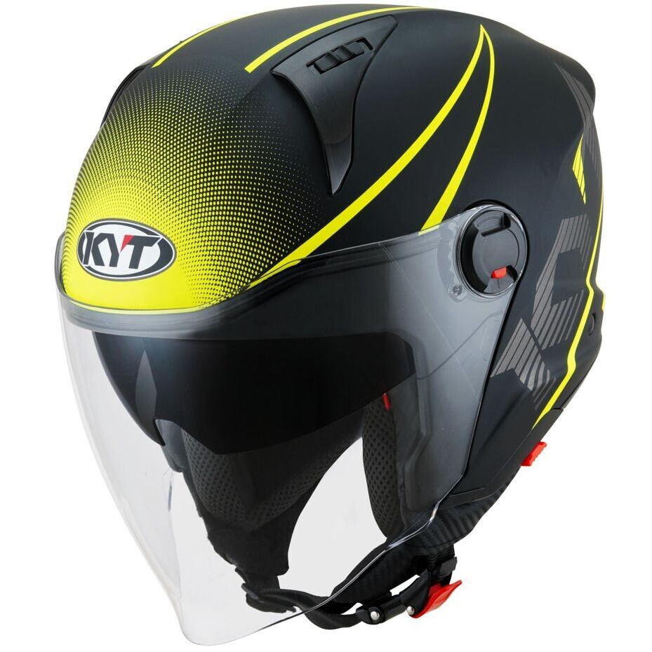 Casco Moto Jet KYT D-CITY COLORFUL Giallo