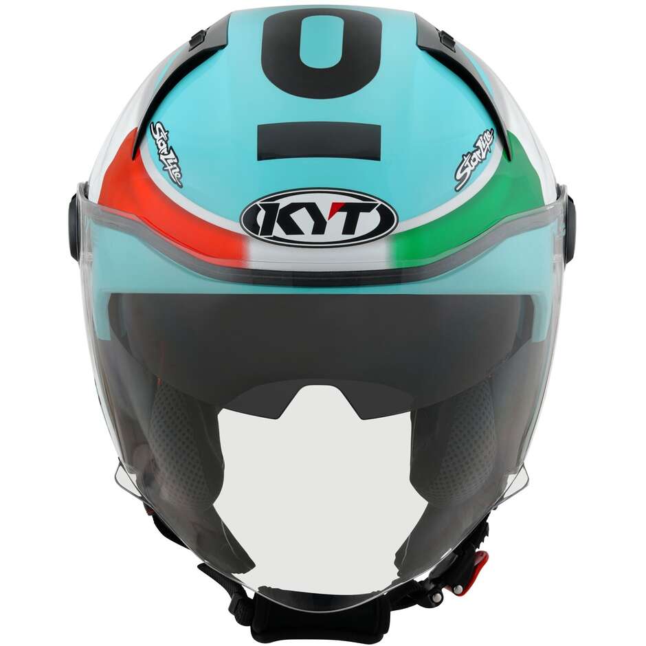 Casco Moto Jet Kyt D-CITY LEOPARD REPLICA TRICOLORE