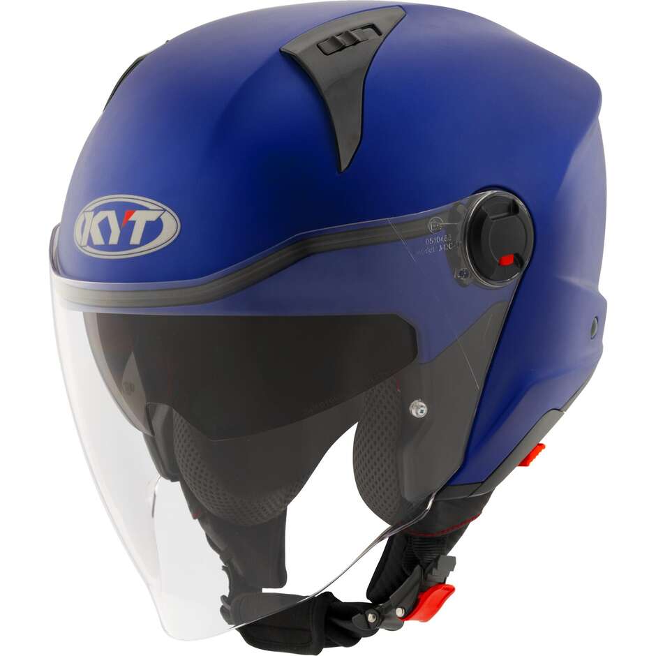 Casco Moto Jet D-CITY PLAIN Blu Metal Opaco taglia L