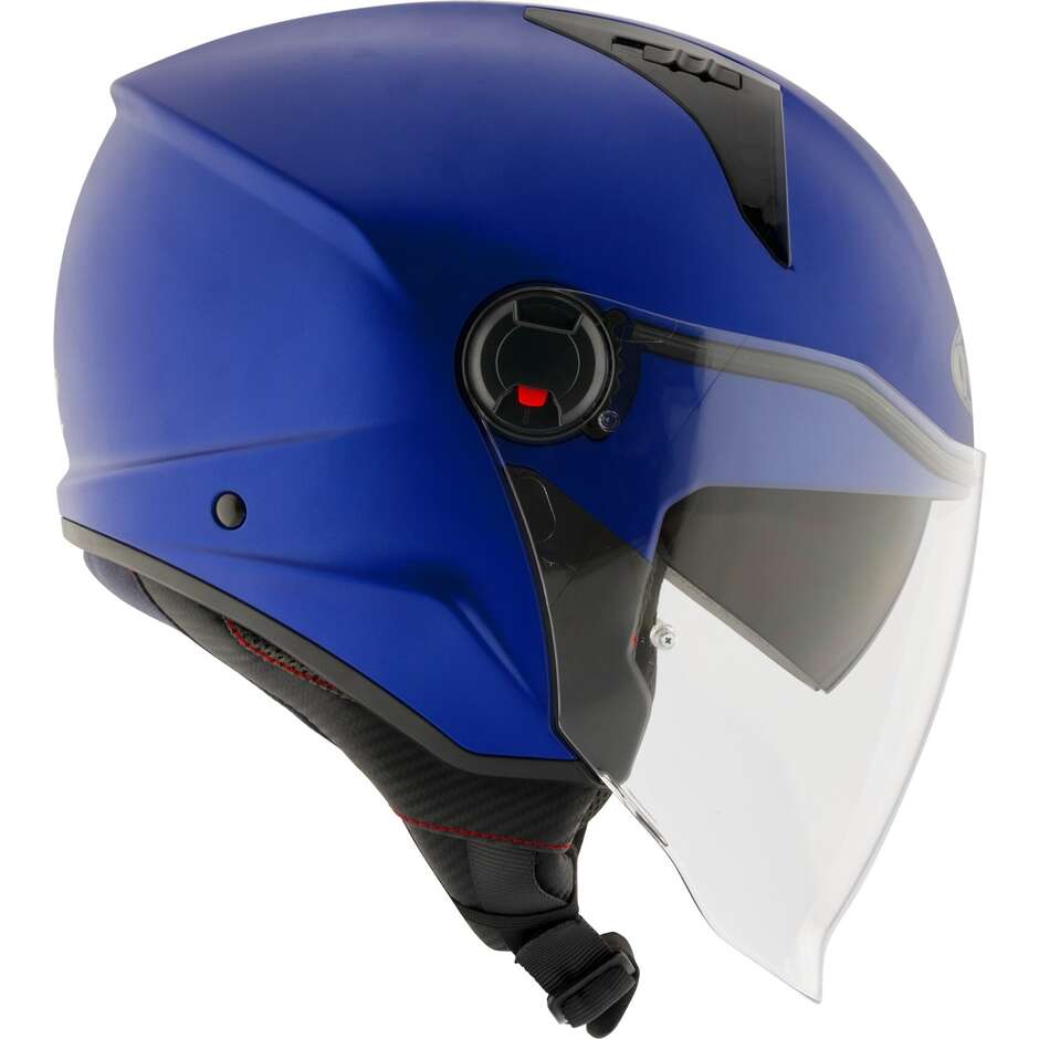 Casco Moto Jet KYT D-CITY PLAIN Blu Metal Opaco