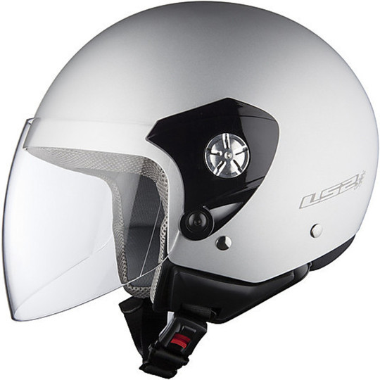 Casco Moto jet LS2 OF518 Midway Silver