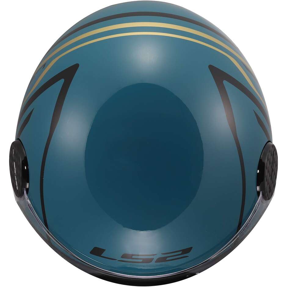 Casco Moto Jet LS2 OF558 SPHERE LUX II MINIM Blu Teal