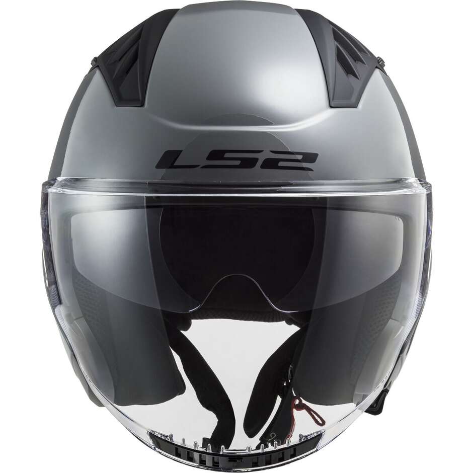 Casco Moto Jet  Ls2 OF600 COPTER II Nardo Grey Lucido