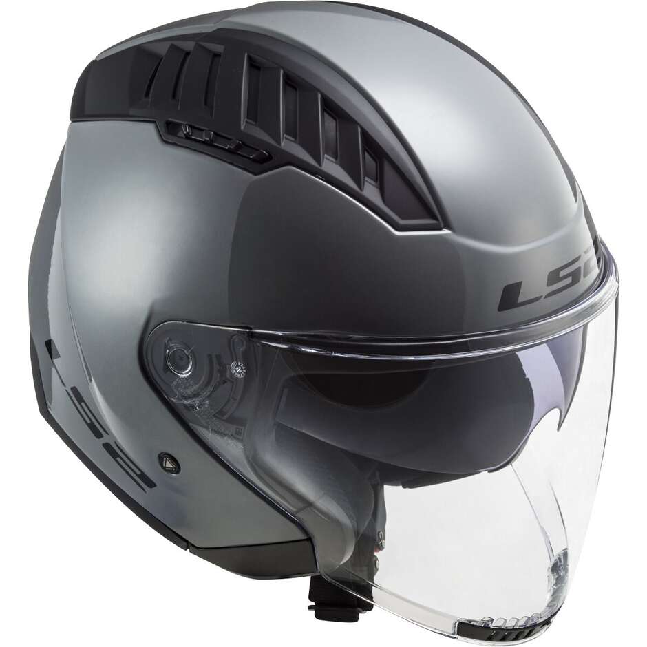 Casco Moto Jet  Ls2 OF600 COPTER II Nardo Grey Lucido