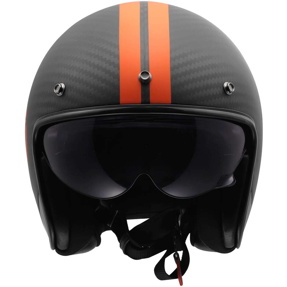Casco Moto Jet LS2 OF601 BOB II C STAR Arancio