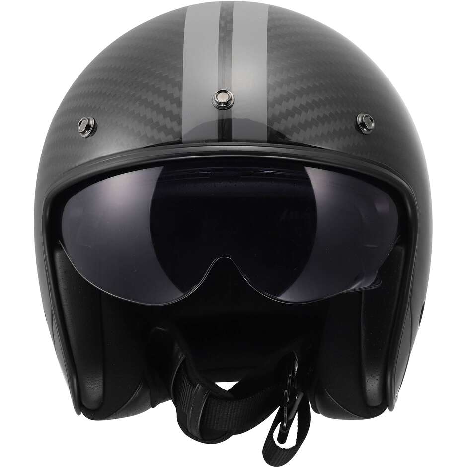 Casco Moto Jet LS2 OF601 BOB II C STAR Grigio