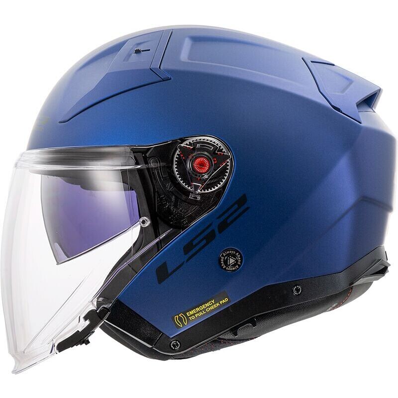 Casco Moto Jet OF603 INFINITY 2 SOLID Navy Blue taglia S