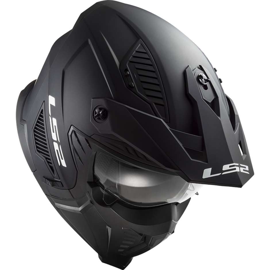 LS2 OF606 Drifter nero opaco casco modulare open face per moto da turismo