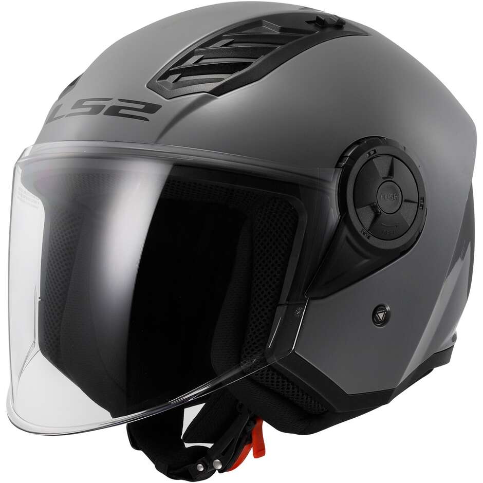 Casco Moto Jet Ls2 OF616 AIRFLOW 2 SOLID Nardo Grey Lucido
