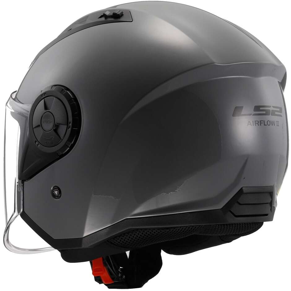 Casco Moto Jet Ls2 OF616 AIRFLOW 2 SOLID Nardo Grey Lucido