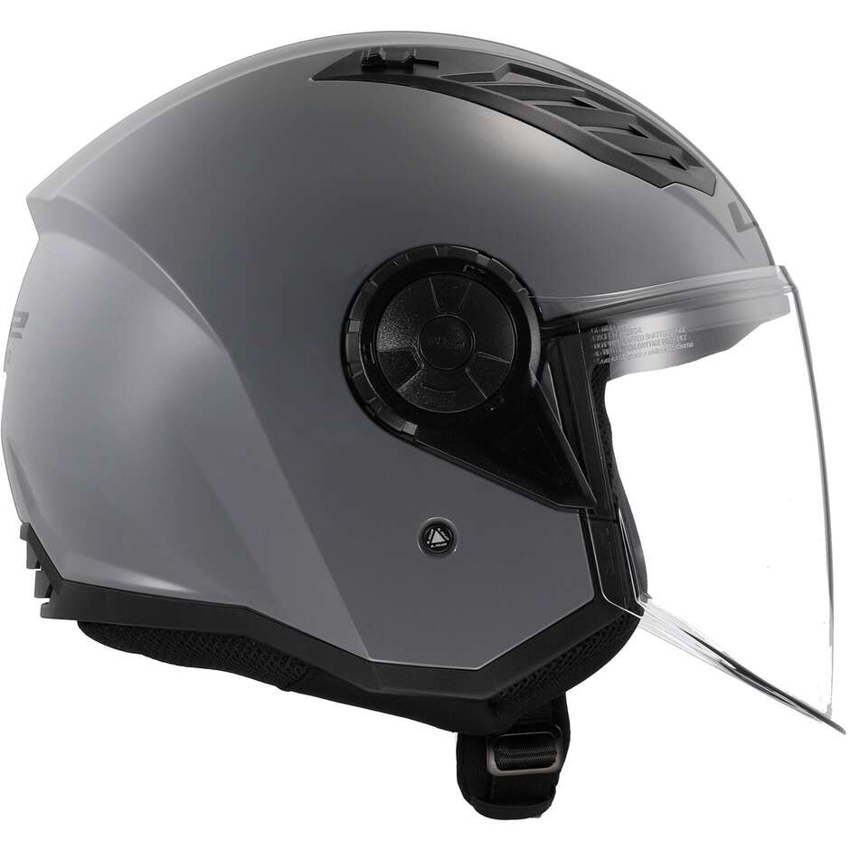 Casco Moto Jet Ls2 OF616 AIRFLOW 2 SOLID Nardo Grey Lucido