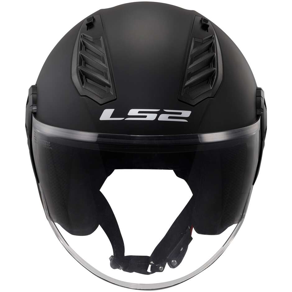 Casco Moto Jet Ls2 OF616 AIRFLOW 2 SOLID Nero Opaco