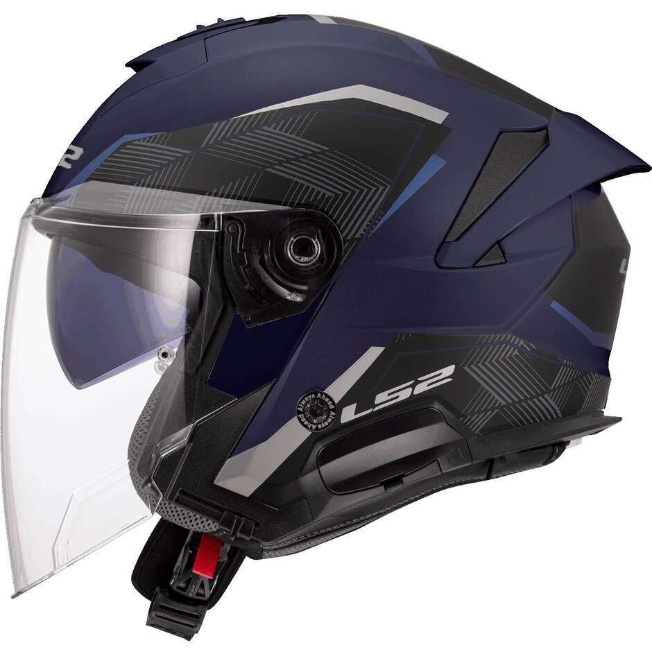 Casco Moto Jet LS2 OF618 VERSO II AIR Navy Blue