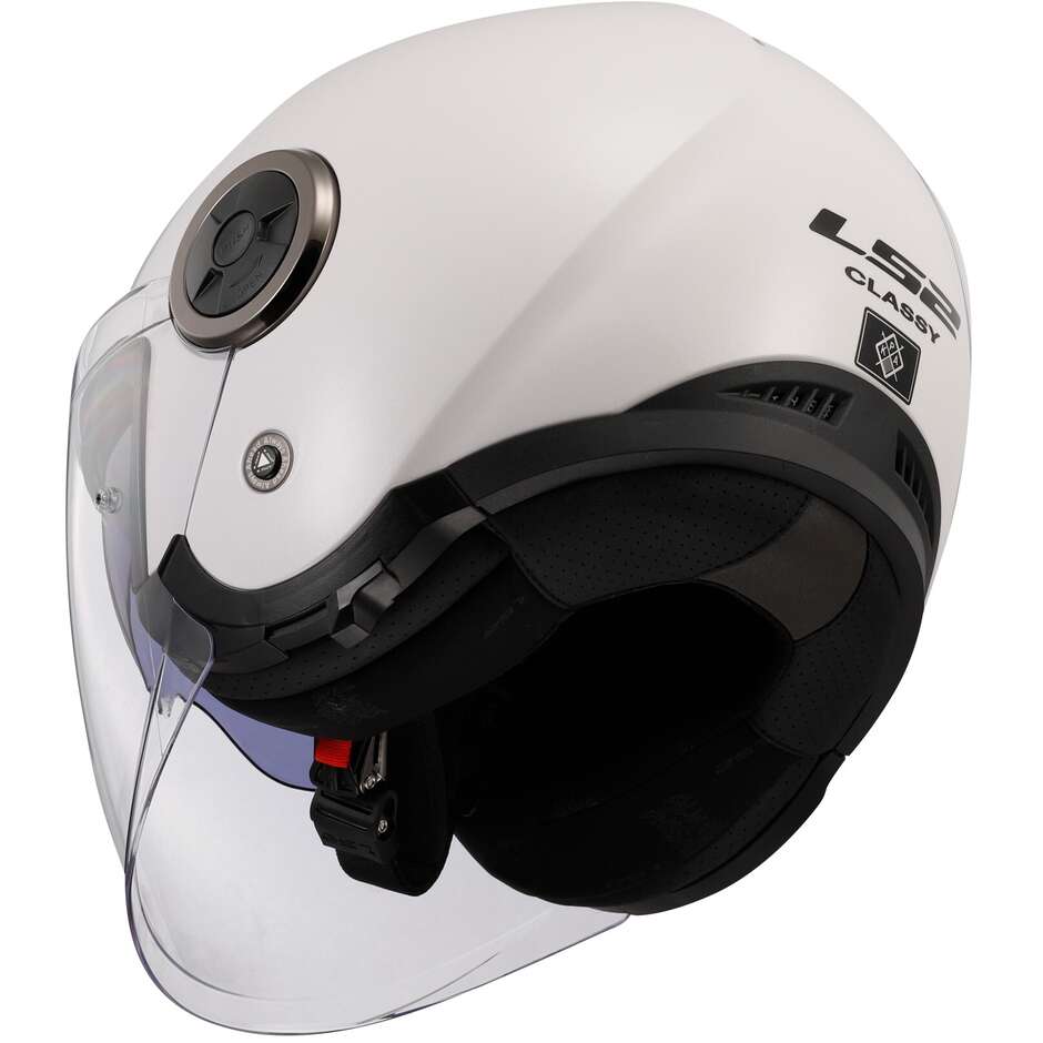 Casco Moto Jet  Ls2 OF620 CLASSY SOLID Bianco