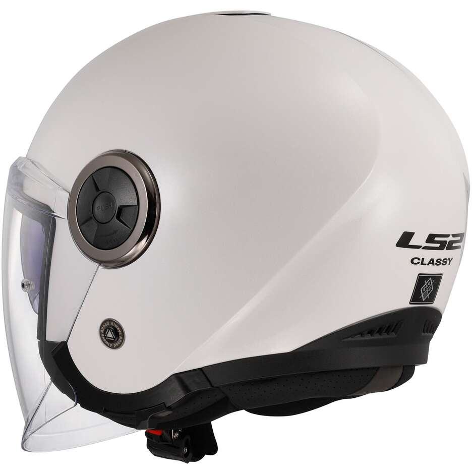 Casco Moto Jet  Ls2 OF620 CLASSY SOLID Bianco